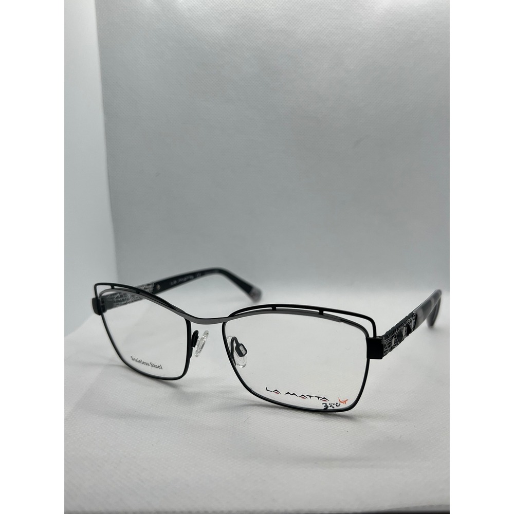 La Matta LM3278 Designer Eyeglasses Frames‎ Italy Stainless Steel Cat Eye